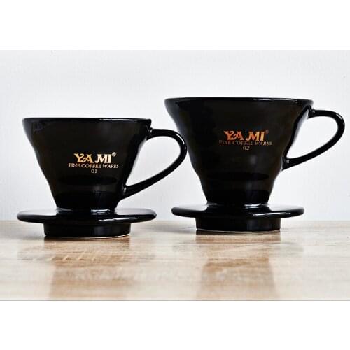 Hand made coffee cone filter cup v01v02 drip filter household coffee brewing filter with V60 ceramic