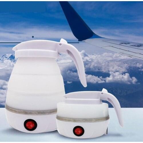 1L Electric Kettle Foldable Space-saving ABS Camping Water Kettle for Home Cookware Water Kettles Home Kitchen Travel Product