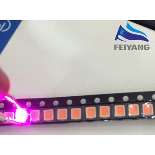 Hot 200Pcs/lot 2835 Pink SMD LED 0.2W high bright light emitting diode chip leds 3.5*2.8*0.8mm 2835 smd led diode