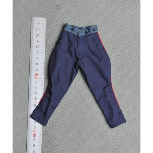 1/6 WWII Soviet Army Navy Blue Pants Breeches Models for 12''Figures Bodies