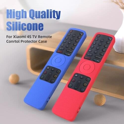 Soft Half covers for xiaomi 4s Silicone Remote Mi TV Stick Control Cover Shockproof Protective Case for Mi 4s remote controller
