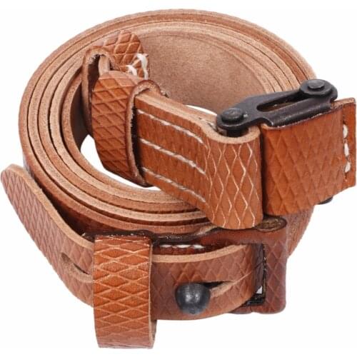 WWII GERMAN 98K K98 BROWN LEATHER RIFLE SLING