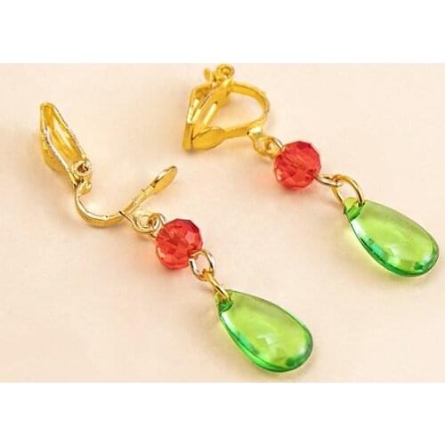 2021NEW Hayao Miyazaki Howls Moving Castle Charms Anime Movie Earrings Women Men Ear Clip Fashion Jewelry Cosplay Gifts Props