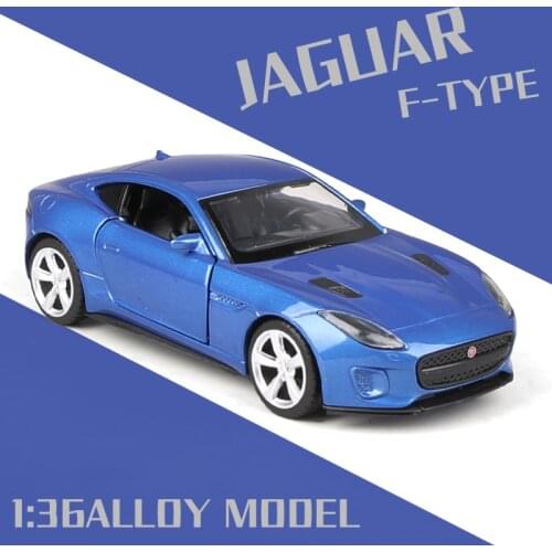 New 1:36 Jaguar F-type Sports Car Model Toy Simulation Pull Back Alloy Die Cast Toys Vehicle For Boys Girls Birthday gift