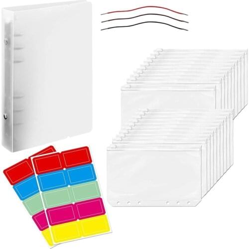 23 Pcs PP Binder Budget Planning Binder Set Binder Pocket Personal Cash Budget Envelope System Binder