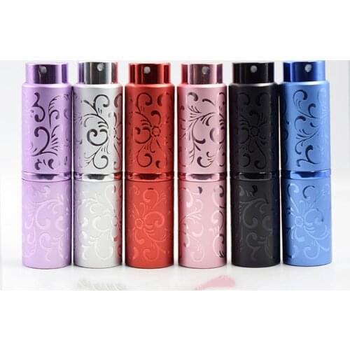 15ml Portable Mini whirling Refillable Perfume Bottle Empty Cosmetic Containers Spray Atomizer Bottle