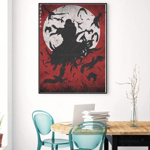 Itachi Ichiha Posters and Prints Classic Japanese Anime Canvas Painting Animation Wall Art Pictures for Living Room Decor