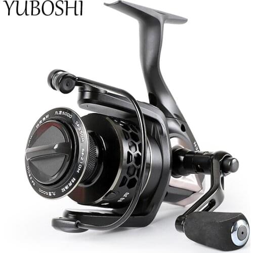 Spinning Fishing Reel JL 2000-6000 Series 15-18KG Max Drag 8+1BB Lighter Stronger Metal Handle CNC Spool Fishing Reel