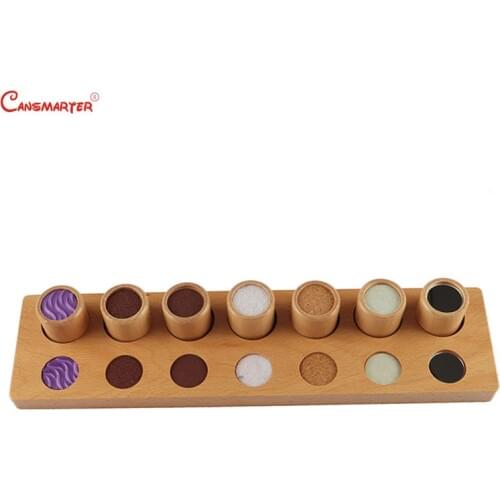 Touch Exercises With Board Cylinder Wooden Toys Sensory Game Home Preschool Kids Learning Children Montessori Materials