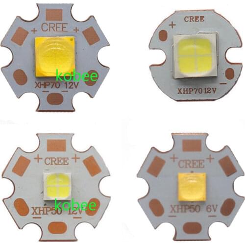 CREE XHP50 XHP70 XHP50.2 XHP70.2 2 generation Cool White Neutral White Warm White LED Emitter 6V 12V with 16mm 20mm Copper PCB