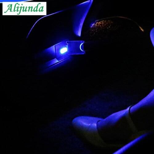 USB Night Light LED Car Interior Atmosphere Lamp Foot Lamp Lighting for Volkswagen Skoda Octavia Fabia Rapid Superb Yeti