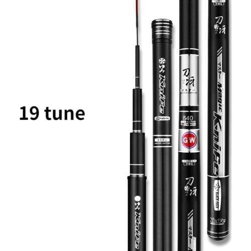 19 Tune Taiwan Fishing Rod Super Light Carbon Fishing Pole 28 Tune Crucian Carp Hand Pole Fish Rod Canne a Peche Vara De Pesca