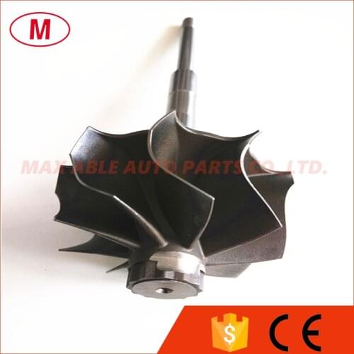 GT28 Turbo journal bearing Turbocharger turbine shaft&wheel/turbine wheel 46.95x53mm 9 blades