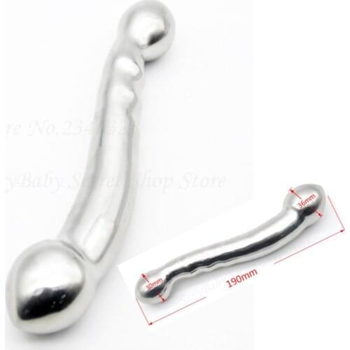 Solid 316L Stainless Steel Anal Dildos Butt Plug Heavy Anus Bead Massage Fetish Chastity Adult Game Anal Sex Toys For couples
