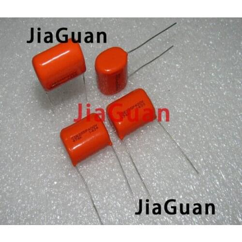 10PCS CDE SPRAGUE CDE225P 400V0.47UF 10% P25MM Orange fever film capacitor MKP 225P 0.47UF 400V 470NF 474/400V