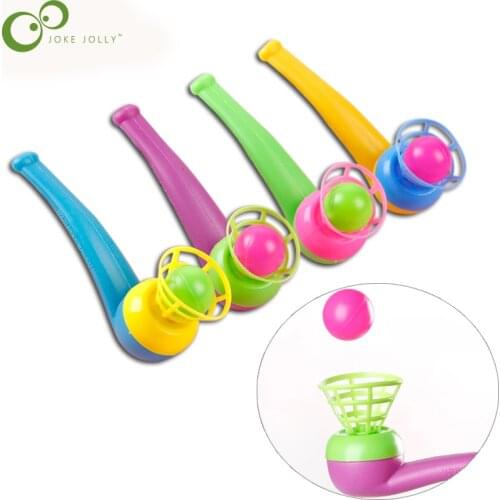 2pcs Cute Little Toy Tobacco Pipe Blowing Ball Nostalgia Suspended Ball Classic Childhood Toys Educational Toys For Children YYY