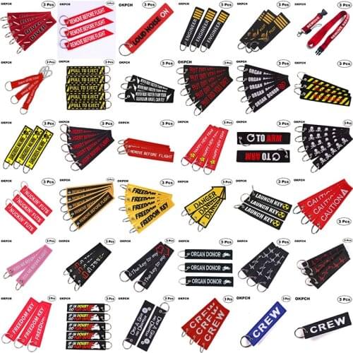 3pcs a Lot New popular key chain gift embroidery key chain