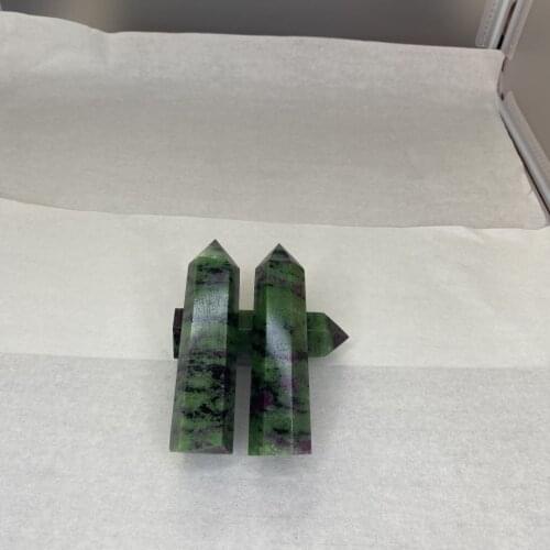 2 pcs natural rose quartz Crystal gemstone double pointed Metaphysical Healing puffy terminated point remove negative energy