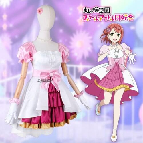Anime LoveLive! Nijigasaki High School Idol Club Uehara Ayumu Lovely Dress Uniform Love Live Cosplay Costume Halloween Suit For