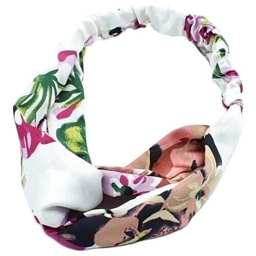 KENSHELLEY Wholesale Headband Multicolor Elastic Hair Accessories Fashion Knotted Cross Headband For Women And Girl