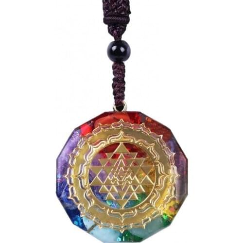 Necklace Energy Necklace Yoga Seven Chakra Exquisite Pendant Jewelry Accessories Gift Fashion Jewelry