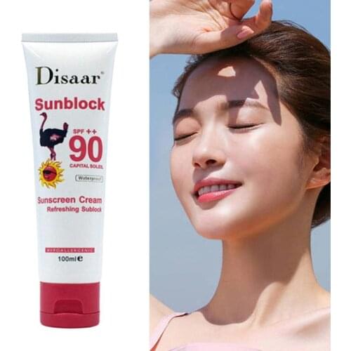 Oil Control Sunscreen Cream Waterproof Sunblock Foundation Spf90++ Whitening Isolation Moisturizing Collection Face Cream 100ml