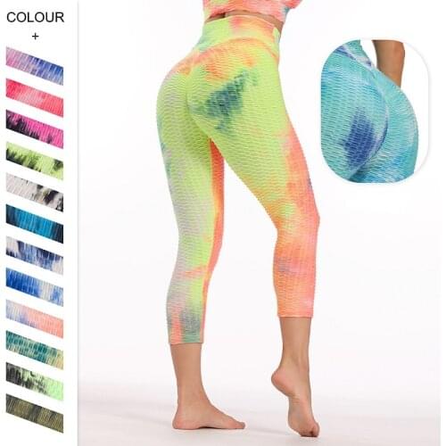 Leggings Calf-Length Pants Women Tights High Waist Push Up Leggins Sport Women Fitness Running Yoga Pants Gym Workout Sportswear