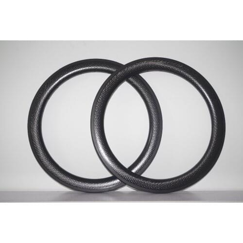 LIGHTEST 360G 45mm X 25mm Carbon Clincher DIMPLE Wheel Rims 20'' GOLF surface BSD 451 for BMX Folding bike Recumbent bicycle