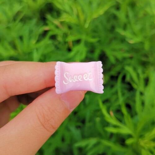 Lost Lady Cute Multicolor Sweet Candy Shaped Resin Rings Fashion Finger Rings for Girls Women Party Jewelry Daughter Gift