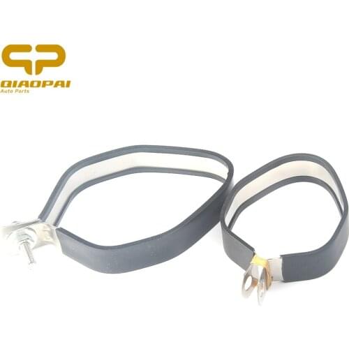 Motorcycle Exhaust Clamp With Rubber Pipe Clamp Fixed Ring Support Bracket For Akrapovic Exhaust 460mm 370mm DB Killer