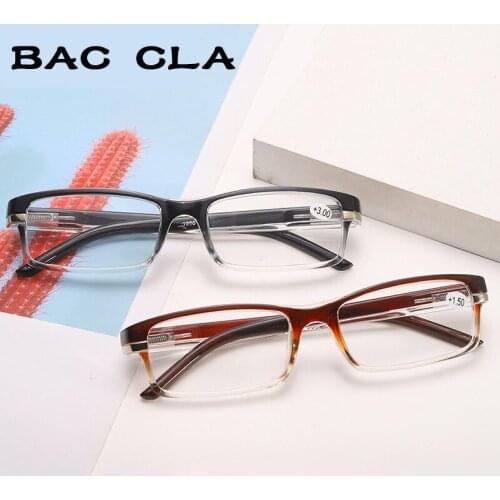Men and Women Fashion Reading Glasses with Progressive Color Lenses Spring Leg Reading Glasses 1.0 1.5 2.0 2.5 3.0 3.5 4.0