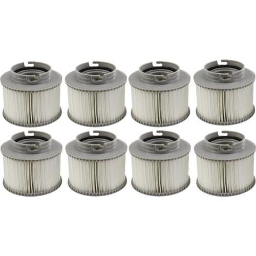 MSPA REPLACEMENT FILTER PACK X 8 INFLATABLE HOT TUB - KEEP IT CLEAN for norway Sweden France Israel Netherlands inflatable spa