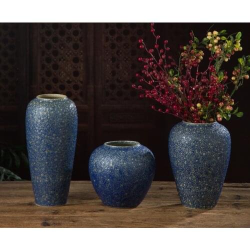 Floor Vase Modern Retro Porcelain Indoor Vase Desk Minimalist Decor Office Accessories Chinese Porcelain Jarrones Vases BG50VS