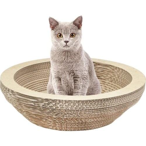 New Cat Scratching Lounge Board Corrugated Cardboard Scratcher Cat Scratch Pad Post Sharpen Claws Pet Toy Large
