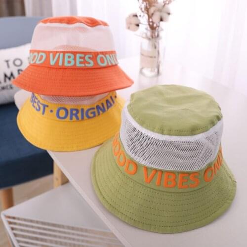Baby Child Kids Hat Bucket Hollow Out Cap Mesh Fashion Breathable Sun Protect Hat Cap Beach Casual Girls Summer Hat