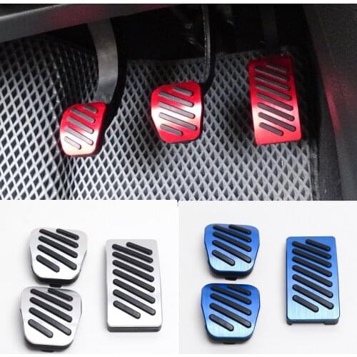 3 colors Accelerator Gas Brake Clutch Pedal for Lada Vesta 2016+ sedan universal cross SW Cross installation without drilling