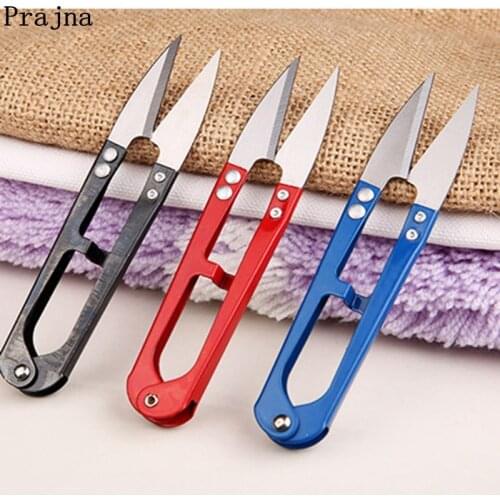 Prajna Multi-Purpose Scissor Trimming Scissors Nippers U Shape Clippers Stainless Steel Embroidery Craft Scissors Home Supplies