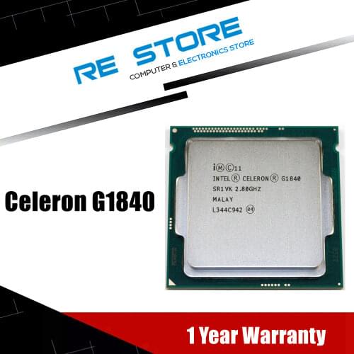 Used Intel Celeron G1840 2.8GHz 2M Cache Dual-Core CPU Processor SR1VK SR1RR LGA 1150 Tray
