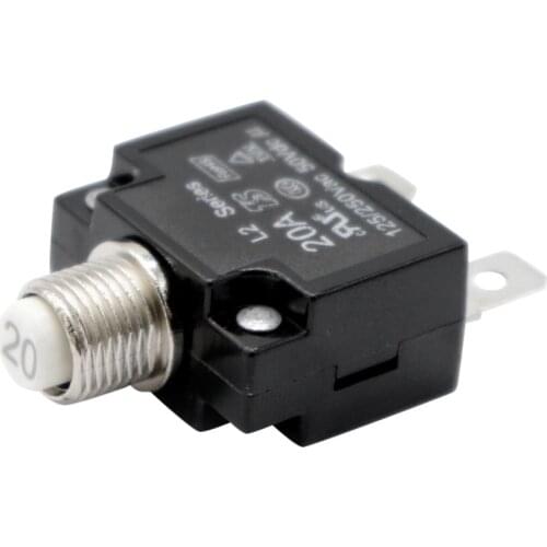 12V-24V Push Button Resettable Circuit Breaker With 2 Quick Terminals 20AMP Car Accessories