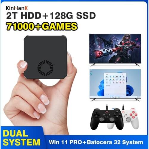 Super Console PC Mini Beelink Classic Retro Video Game Console Built-in 61000 Game for PS2/WII/DC/N64/MAME Plug&Play Game Player