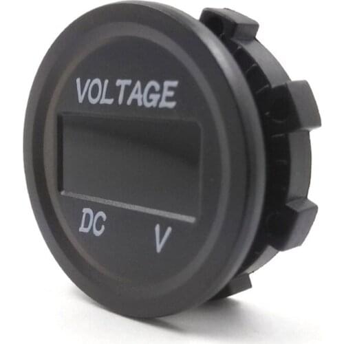 2019 Led Display Waterproof Motorcycle Voltmeter Gauge Voltage Meter Led Digital Voltmeter For Motorcycle Car DC 12V-24V