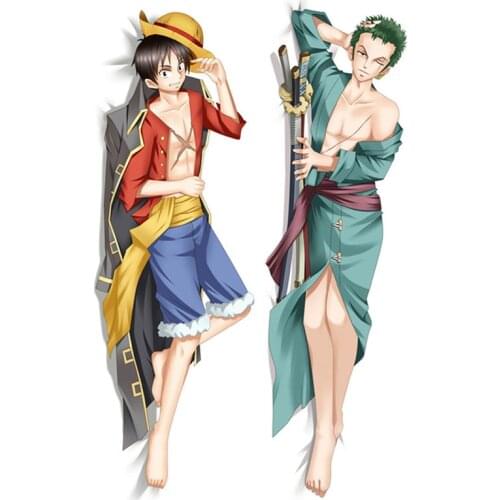 Japanese Anime ONE PIECE Monkey D. Luffy Cosplay Roronoa Zoro Dakimakura Hug Body Cover Trafalgar Law Pillow Case Otaku Gift