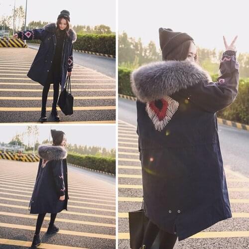 Jacket Down Womens Woman Hooded Long Winter Coat Women Korean Loose Thick Warm Parka Jackets Camperas Mujer KJ443 s