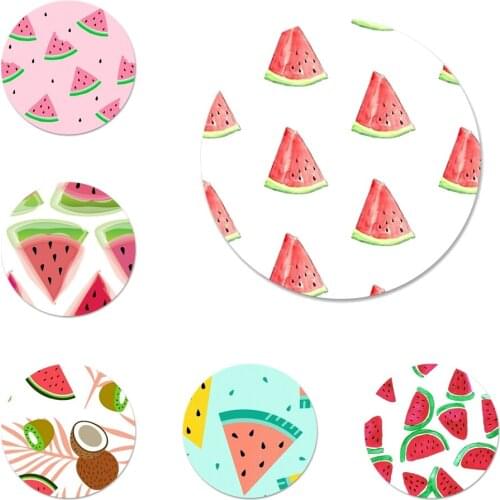 58mm WaterMelon Fruits Art Icons Pins Badge Decoration Brooches Metal Badges For Clothes Backpack Decoration