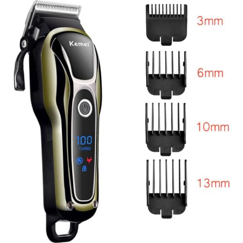 0.5-1mm Adjust-blade Clipper Kemel Machines for Barber Kmei Pro Cutter Kemey Rasor Beard Razor Kamei Whiskers Shaver LED Trimmer