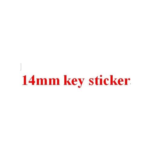 100X 14mm auto Key Fob Emblem Badge Sticker for VW GTI Fiat toyota Audi Lexus skoda Honda Cheverolet kia renault bmw Mercedes