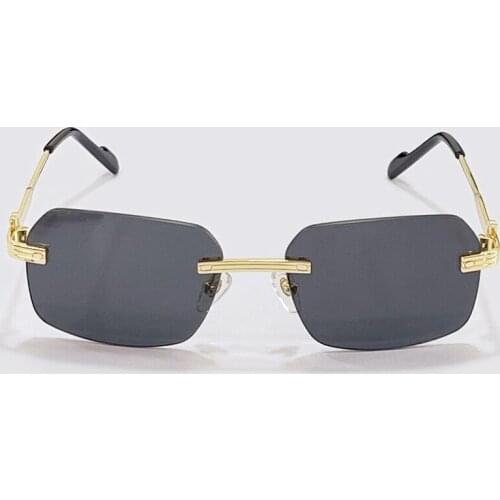 2021 Fashion Retro Sunglasses Men Rimless Vintage Glasses for Men/Women Luxury Sunglasses Men Small Lunette Soleil Homme