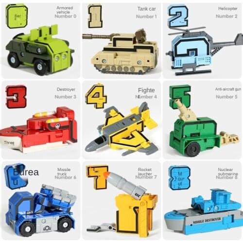 26 letter numerals building blocks Puzzle toys for boys and children deformable building blocks for 3-8 years old birthday gift