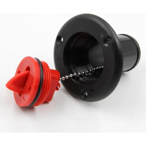 38mm Fuel Deck Filler Keyless Red Cap Flush Mount for Boat Tank Deck Fill