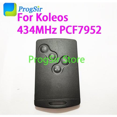 434MHz FSK 4Button Remote Control Key For Renault Koleos With PCF7952 ID46 Chip